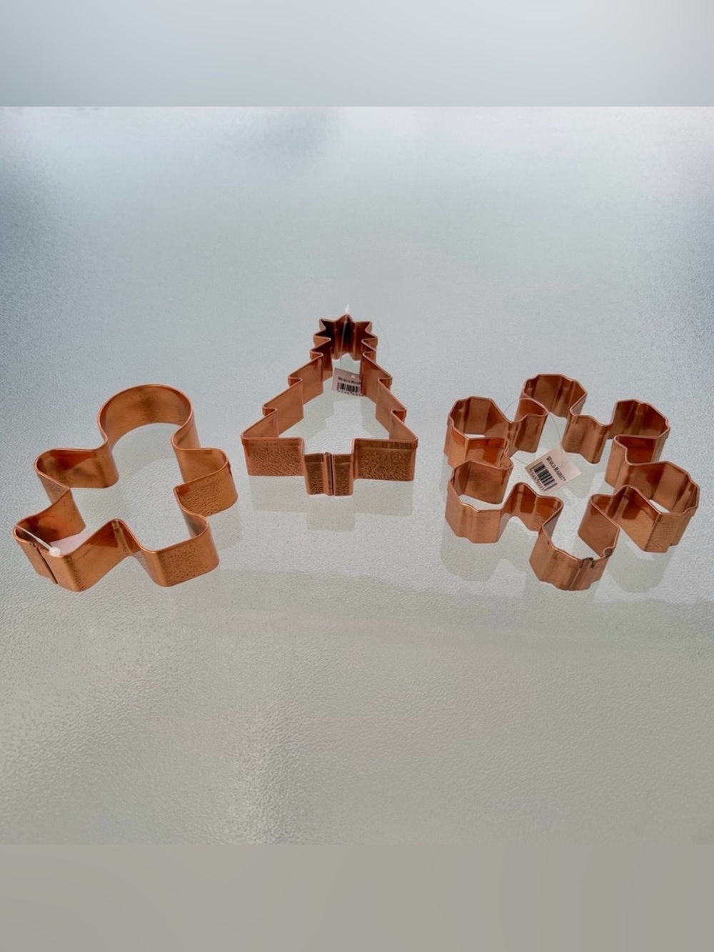 World Market Copper Winter Theme Holiday Cookie Cutters ~ Set of 3